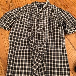 Ralph Lauren Girls Tartan Blouse